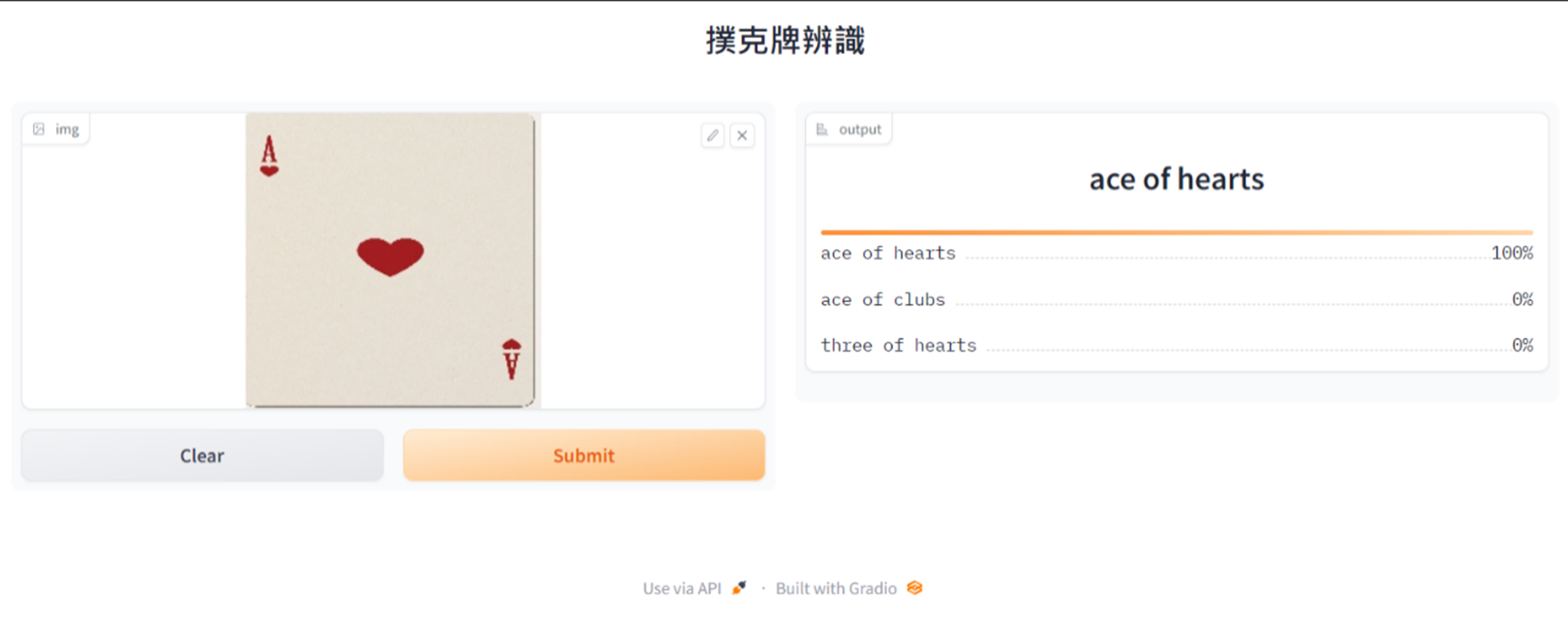 辨識撲克牌牌面
